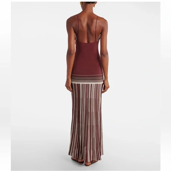 FAITHFULL Cecile striped cotton-blend maxi dress, xs - Picture 2 of 3